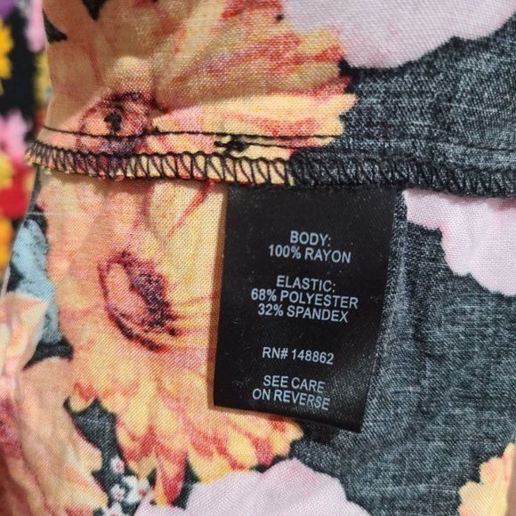 Torrid Floral Off The Shoulder Tulip Hem Dress Plus Size 1X Multicolor - Picture 5 of 6